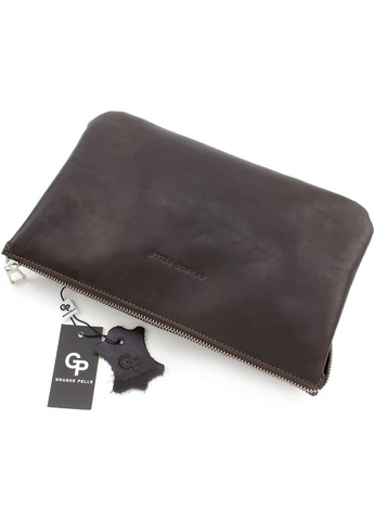 Мужской кожаный клатч 26х16х3 см Grande Pelle (275074833)