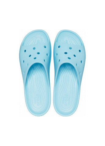 Голубые шлепанцы Crocs