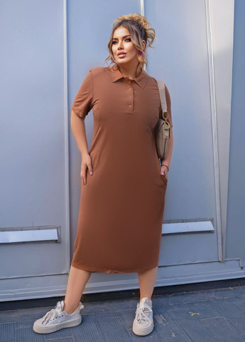 Светло-коричневое платье Anastasimo