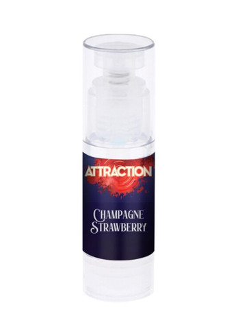 Змазка для орального сексу на водній основі Attraction Champagne Strawberry (50 мл) MAI (275332731)