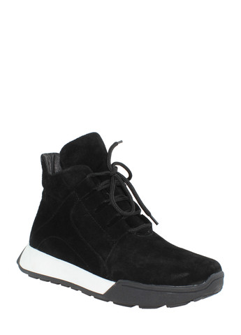 Зимние ботинки az-035-11 черный Alvista из натуральной замши