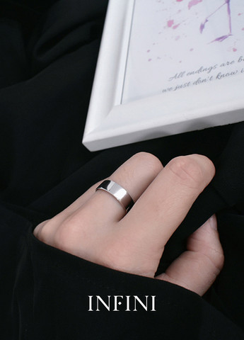 Серебряное широкое кольцо Infini (275334316)