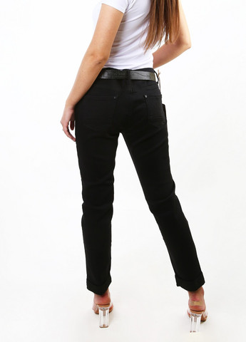 Черные кэжуал демисезонные брюки Lady Forgina