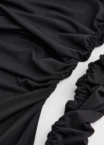 Черное кэжуал платье H&M однотонное