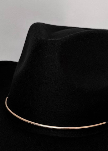 Шляпа Федора Ковбойка унисекс с устойчивыми полями, пирсингом и металлическим декором No Brand (275467469)