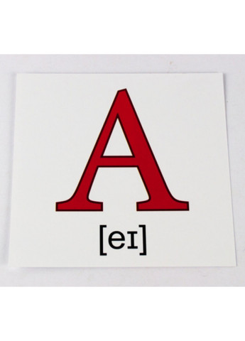 Карточки мини Английский алфавит (110х110 мм) Зірка (275646477)
