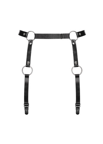 Гартеры A741 garter belt black O/S, искусственная кожа Obsessive (275732972)