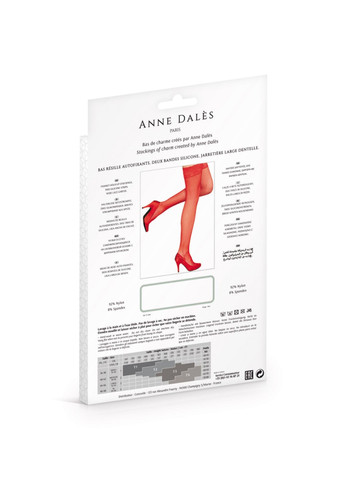 Чулки CAMILLA T2 Red Anne De Ales (275733053)