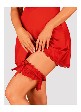 Ажурная подвязка Amor Cherris garter, red Obsessive (275732968)