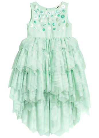 М'ятна сукня з паєтками H&M (275748243)