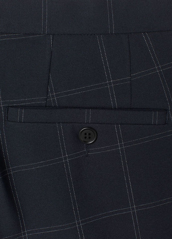Темно-синие повседневный демисезонные брюки H&M