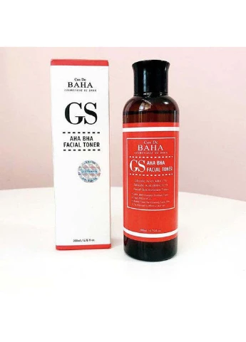 Тонік-ексфоліант з кислотами AHA / BHA GS Toner 200 мл Cos De Baha (275864642)