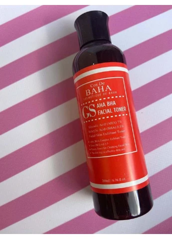 Тонік-ексфоліант з кислотами AHA / BHA GS Toner 200 мл Cos De Baha (275864642)