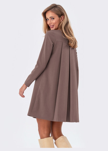 Коричнева коротка сукня коричневого кольору Dressa