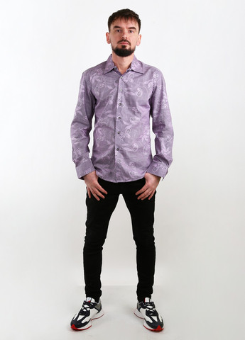 Фиолетовая кэжуал рубашка турецкие огурцы Mtp