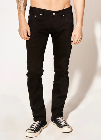 Черные демисезонные прямые джинсы Bob Straight Leg Wesc