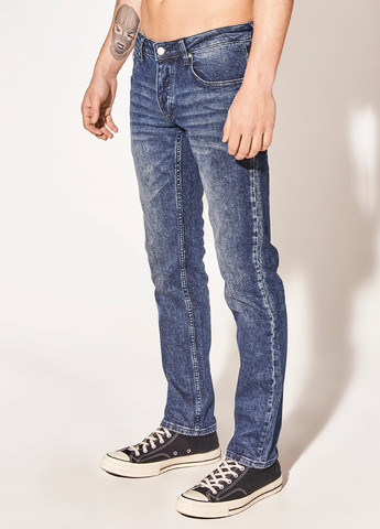 Темно-синие демисезонные прямые джинсы Bob Straight Leg Wesc