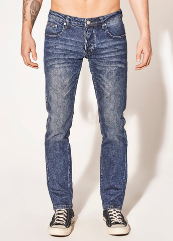 Темно-синие демисезонные прямые джинсы Bob Straight Leg Wesc