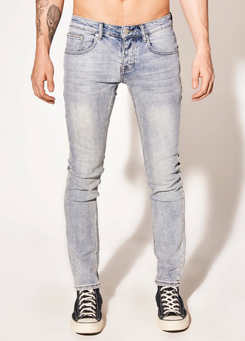 Светло-синие демисезонные скинни джинсы Alessandro Skinny Fit Wesc
