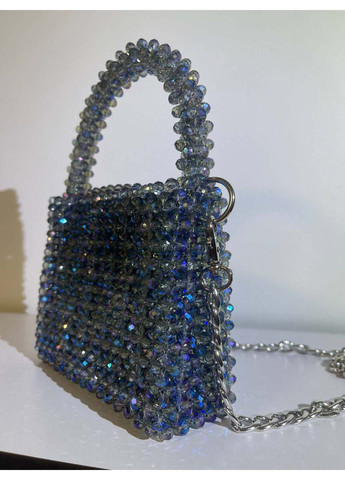 Сумка жіноча синя з намистин ручна робота Linel (275992359)