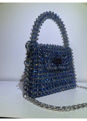 Сумка жіноча синя з намистин ручна робота Linel (275992359)