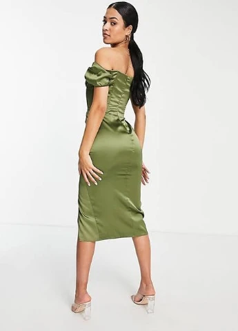 Оливковое (хаки) платье Asos