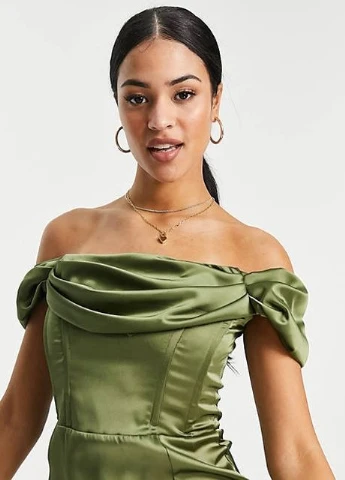 Оливковое (хаки) платье Asos