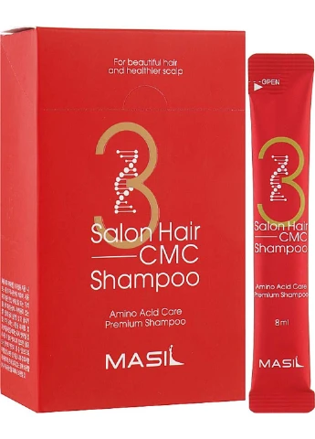 Шампунь восстанавливающий с аминокислотным комплексом 3 Salon Hair CMC Shampoo 8 мл MASIL (276057208)