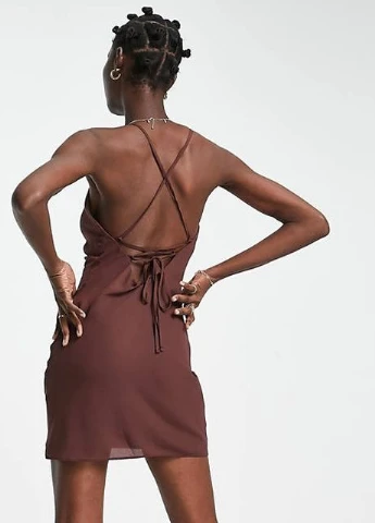Коричнева сукня Asos