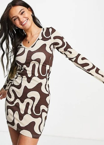 Коричнева сукня Asos