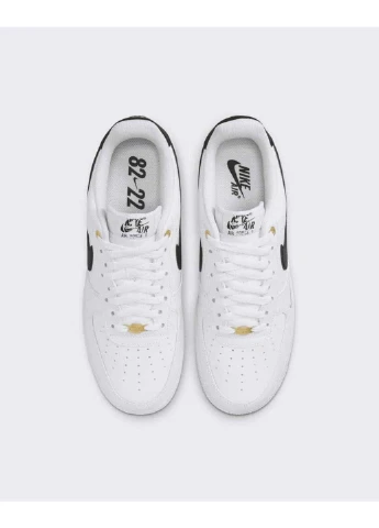 Чорно-білі кросівки чоловічі air force 1 07 lv8 dq7658-100 демісезон Nike