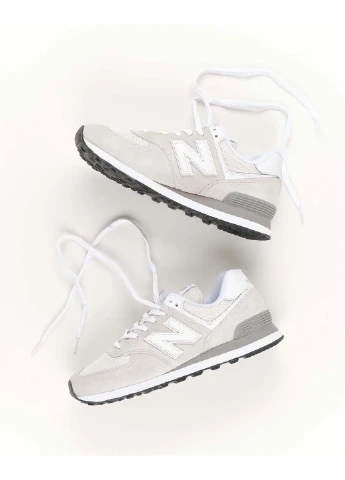 Білі чоловічі кросівки 574 ml574evw демісезон New Balance