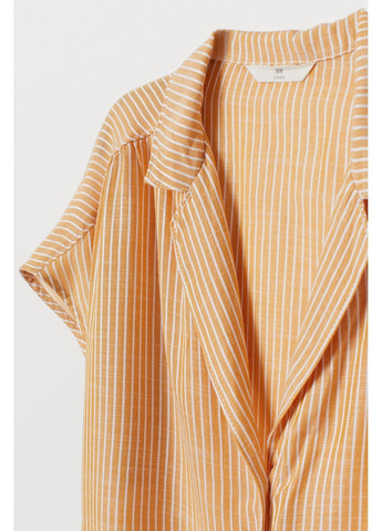 Горчичная летняя блуза H&M