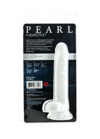 Жемчужный фаллоимитатор на присоске — Pearl by 7,5″ Dong, вибропуля в подарок ADDICTION (276325775)