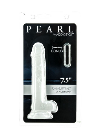 Перлинний фалоімітатор на присосці — Pearl by 7,5″ Dong, віброкуля в подарунок ADDICTION (276325775)