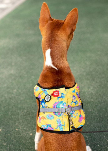 Шлей для собак мягкий Clothes с QR-паспортом "Год и Морти 3", S2 B 46-50 см, C 43-45 см WAUDOG (276387311)