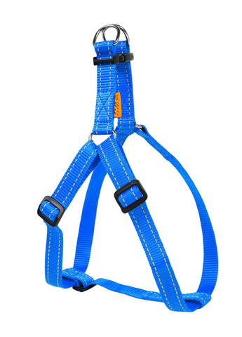 Шлей "" из нейлона регулируемый (ширина 25мм, В:60-90см) голубой Dog Extreme (276387659)