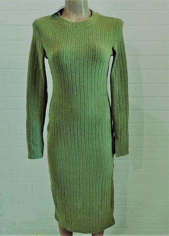Зеленое платье New Collection однотонное