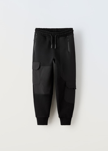 Черные повседневный демисезонные брюки Zara