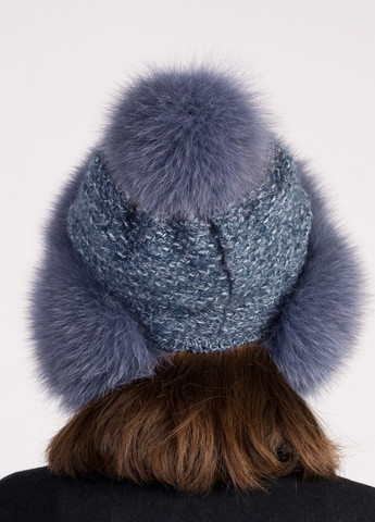 Зимняя женская меховая шапка ушанка из меха песца Меховой Стиль зимушка (276394109)