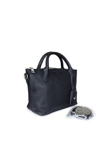 Кожаная черная женская сумка средняя,,7716 черный Fashion (276390289)