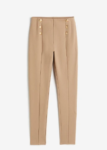 Бежевые демисезонные леггинсы H&M