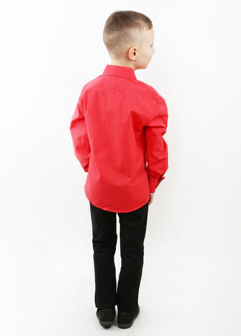 Красная кэжуал рубашка однотонная Mtp