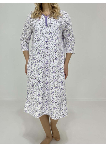 Ночная рубашка Сиреневые цветы Triko 13737348 (276384323)