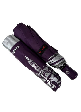Фіолетова жіноча парасоля напівавтомат Toprain (276392149)