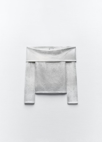 Срібний демісезонний светр Zara