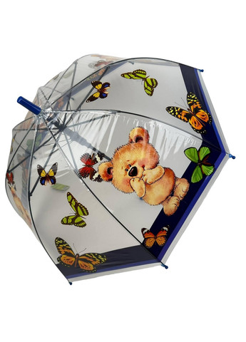 Дитяча прозора парасолька тростина напівавтомат Rain (276392023)