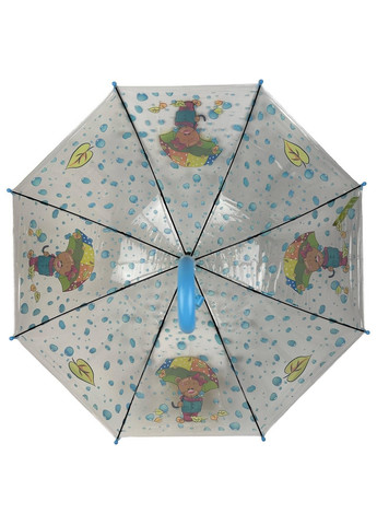 Дитяча прозора парасолька тростина напівавтомат Rain (276392011)