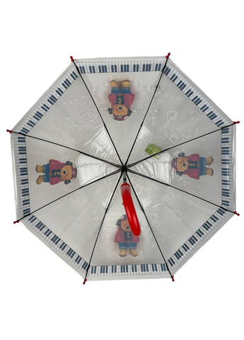 Дитяча прозора парасолька тростина напівавтомат Rain (276392037)
