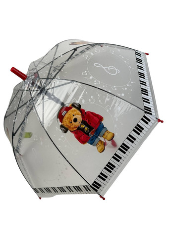 Дитяча прозора парасолька тростина напівавтомат Rain (276392037)